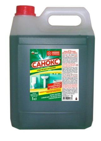 Санокс 5л ср-во  от ржавчины, известковых, органических отложений