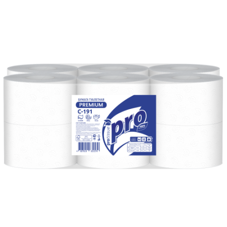 Бумага туалетная 170м 2 сл.  целлюлоза 100% белая ПРО | СЯСЬ