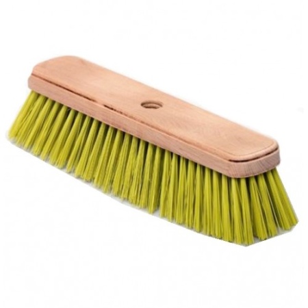 Швабра щетка д/пола на ДЕРЕВ. основе с ворсом 6-ти рядная (ЖЕСТКАЯ) | с резьб. | без черенка |