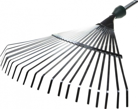 Грабли веерные ПЛАСТИНЧАТЫЕ ОЦИНКОВАННЫЕ,22 зуба