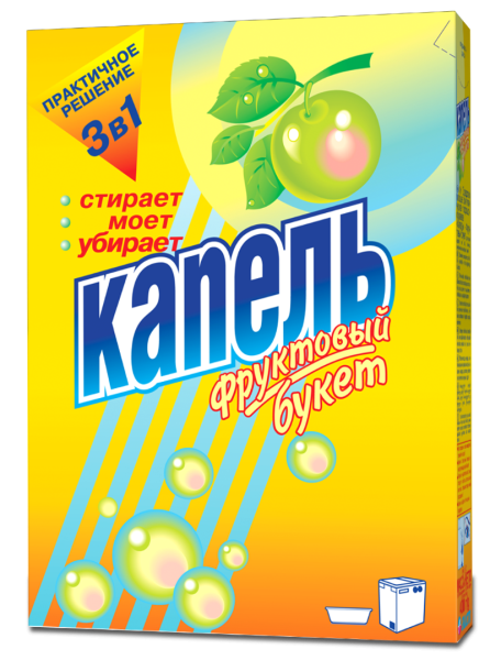 Стир.порошок Капель, 400 г ФРУКТОВЫЙ БУКЕТ
