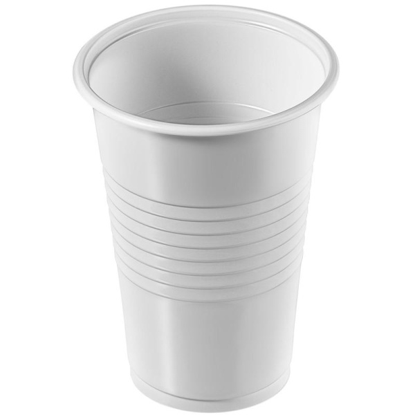Стакан одноразовый 200мл белый 100шт/упак